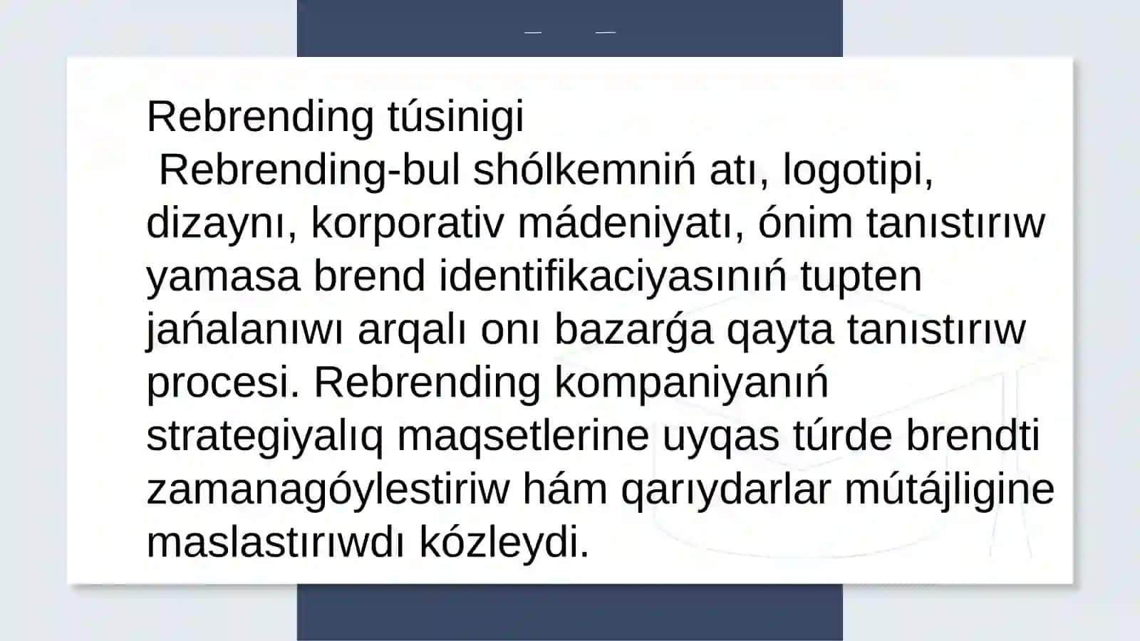 REBRENDING: SEBEPLERI, PROCESI HAM TABIS FAKTORLARI 2