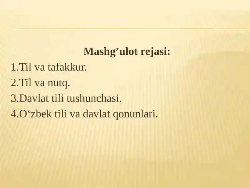 O‘ZBEK TILINING SOHADA QO‘LLANISHI” FANINI O‘QITISHNING MAQSAD VA VAZIFALARI 2