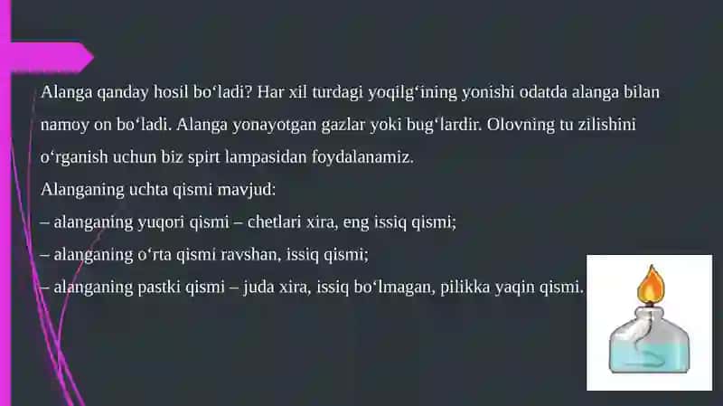 Alanga tuzilishi va moddalarning kislorod daroyish ixtirolari 2
