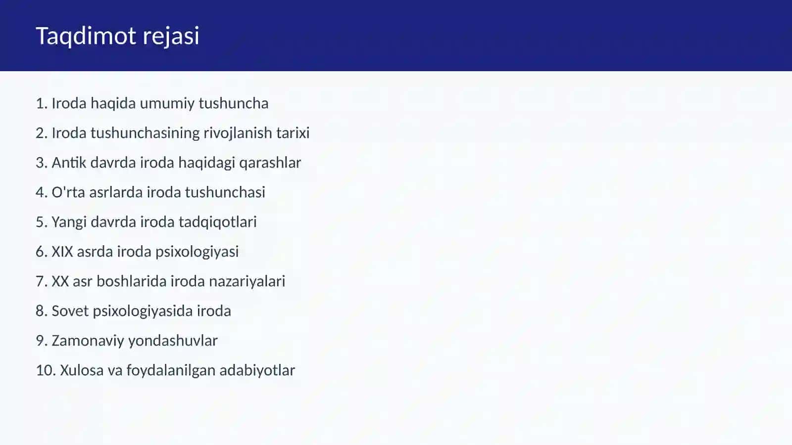 Iroda tushunchasining rivojlanish tarixi 2