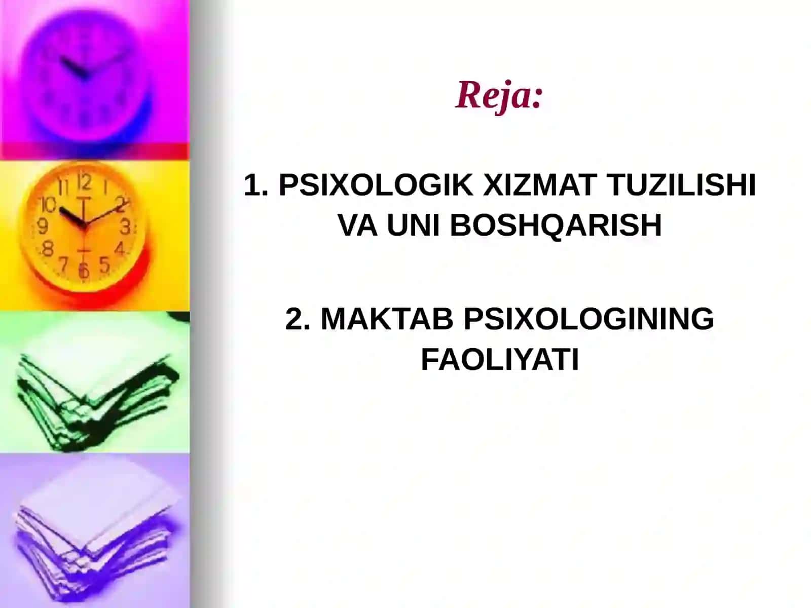 PSIXOLOGIK XIZMAT TUZILISHI VA UNIBOSHQARISH 2