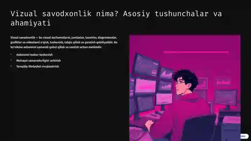 Vizual Savodxonlik va Sun'iy Intellektning Rivojlanishi: Integratsiya imkoniyatlari 2
