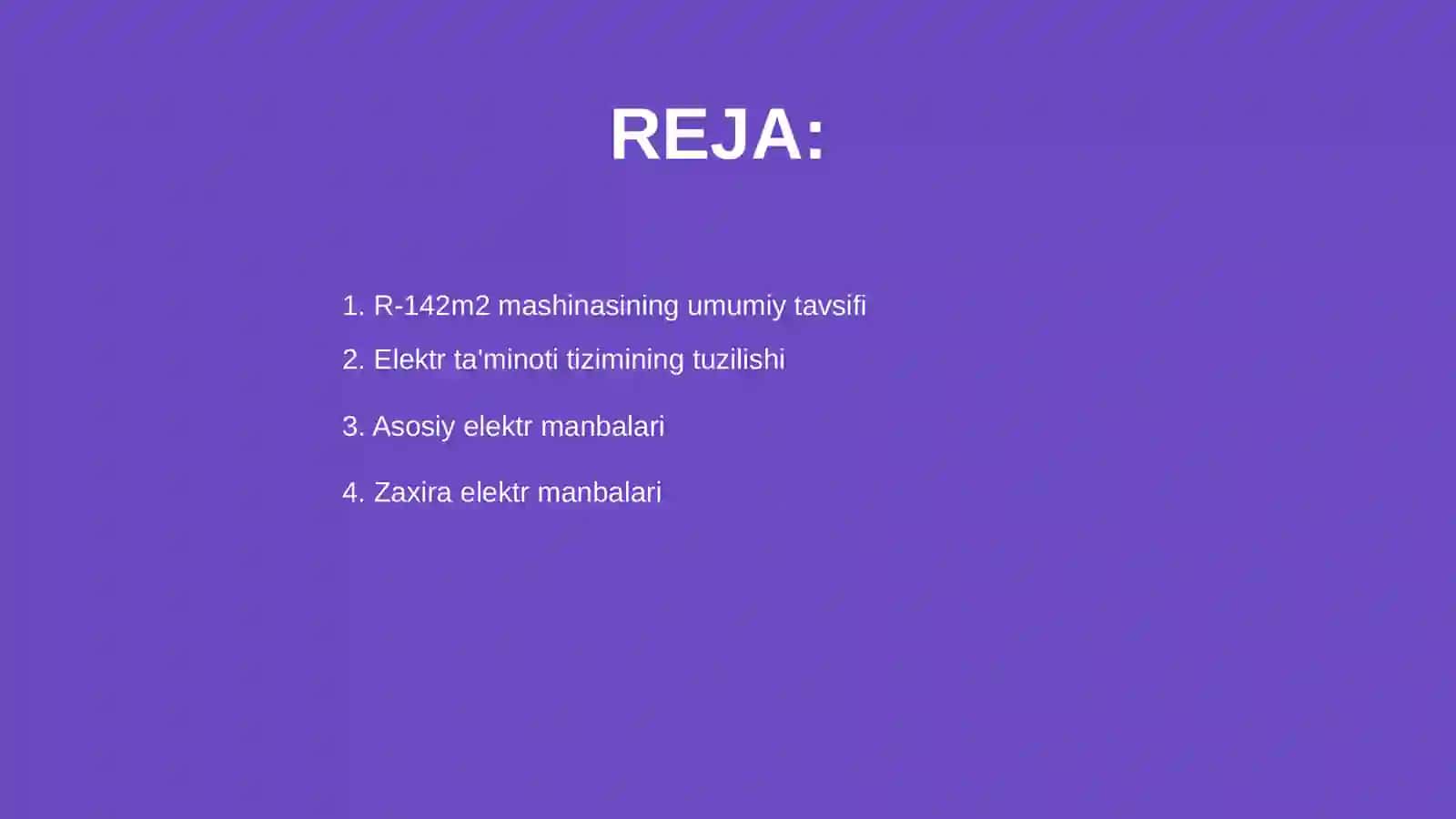 R-142m2 qo'mondonlik shtat mashinasi elektr ta'minoti tizimi 2