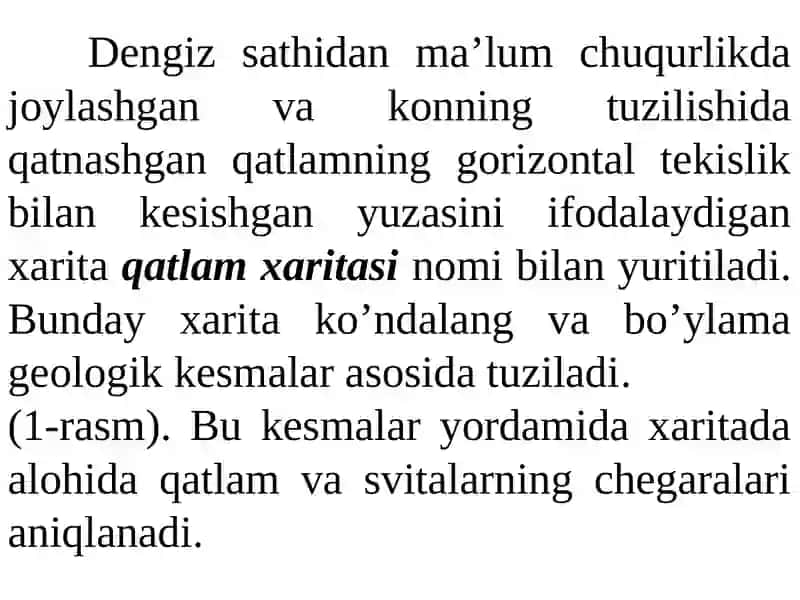 Qatlamlar xaritasi 2