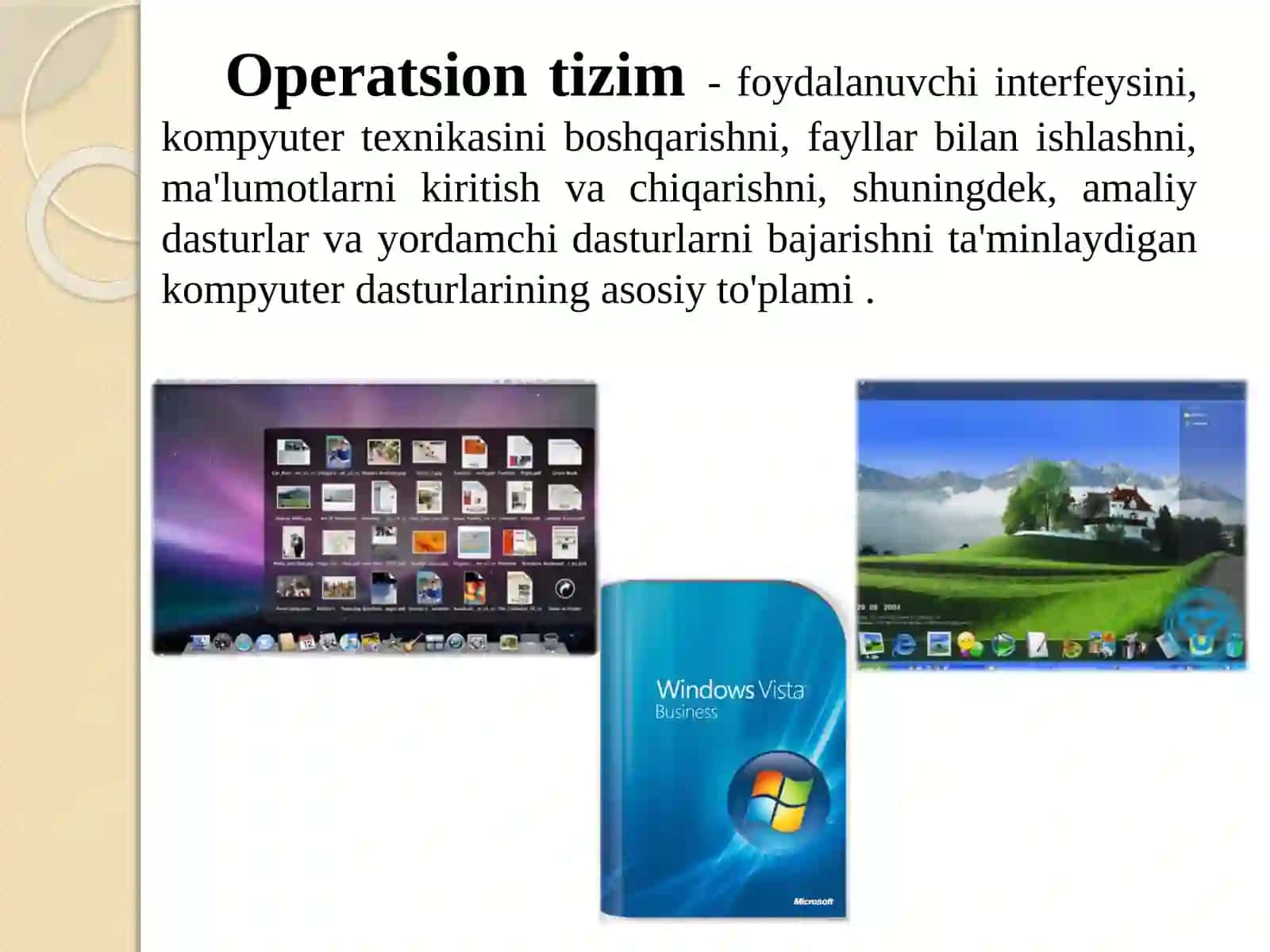 Zamonaviy operatsion tizimlar 2
