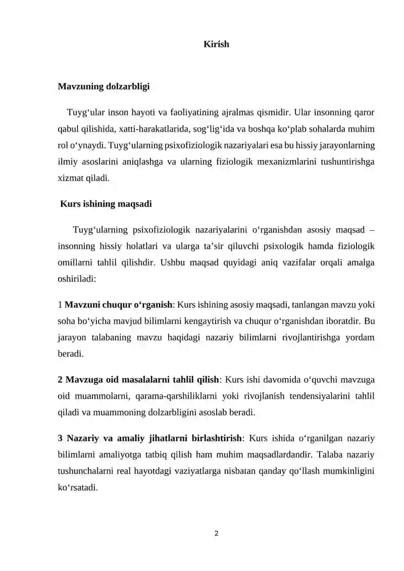 Tuyg’ularning psixofiziologik nazariyalari 2