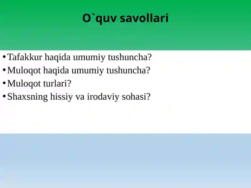 TAFAKKUR VA NUTQ 2