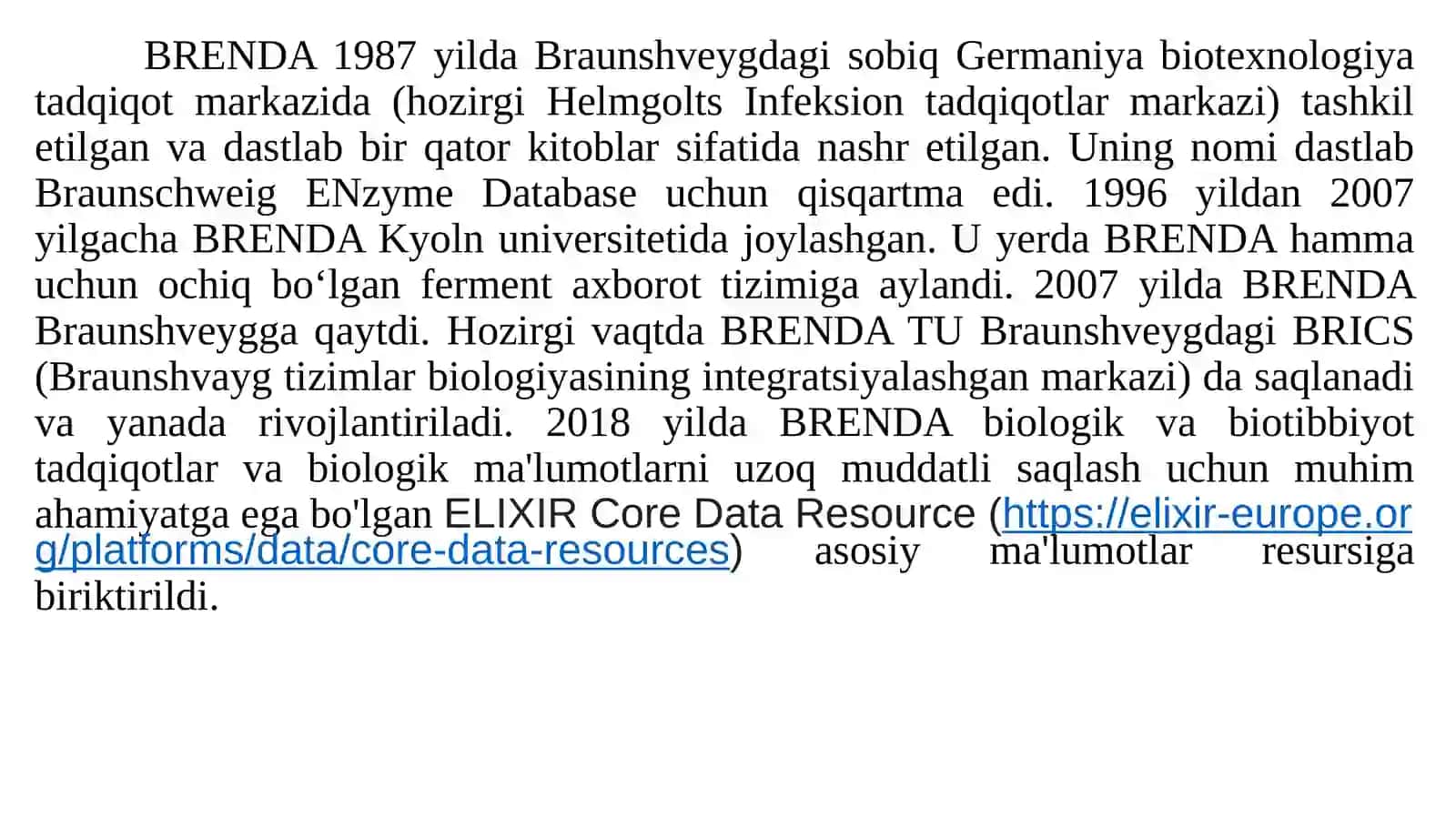 Enzyme classificationDATABASES 2