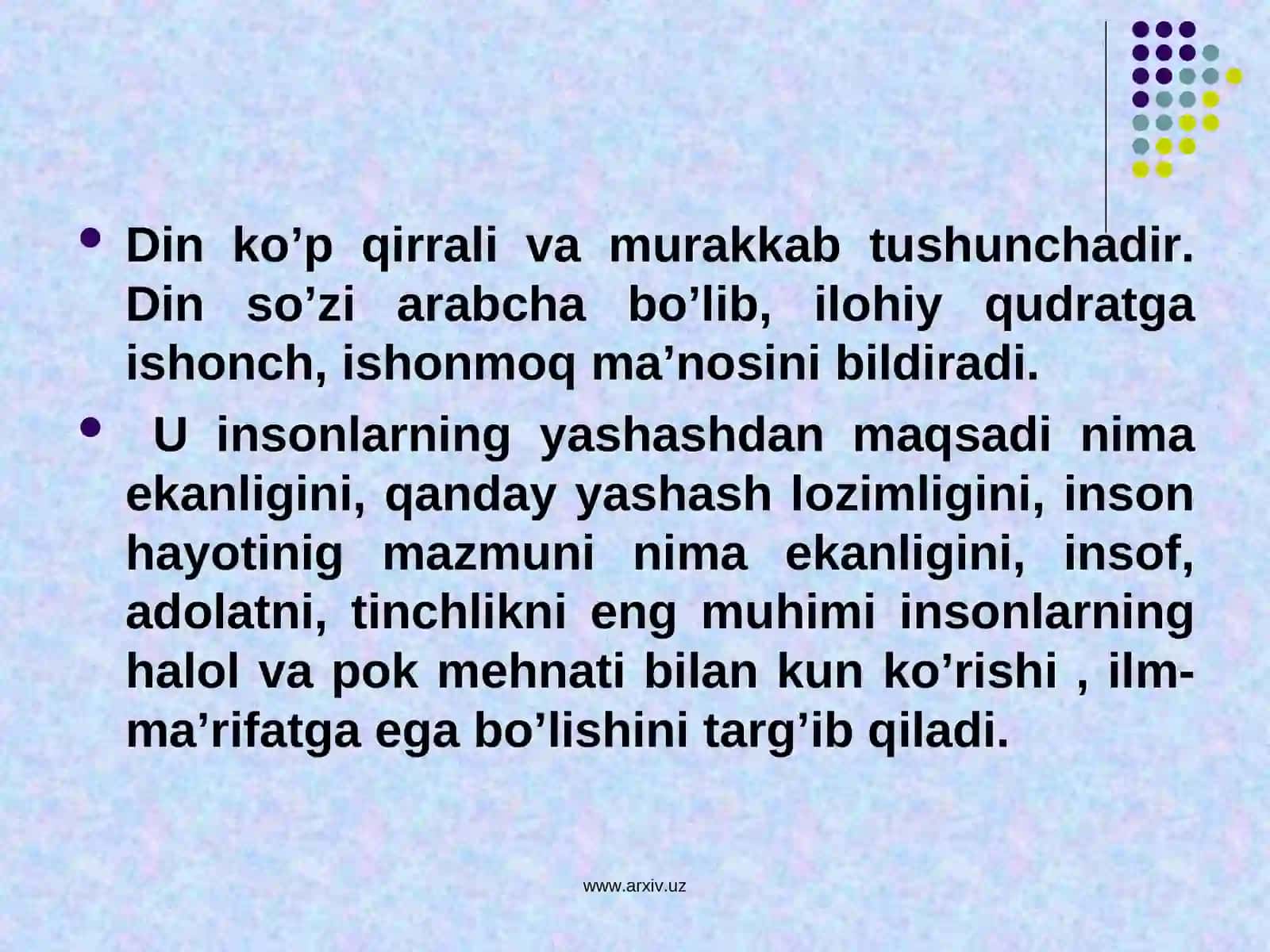 Din va ma’naviyat 2