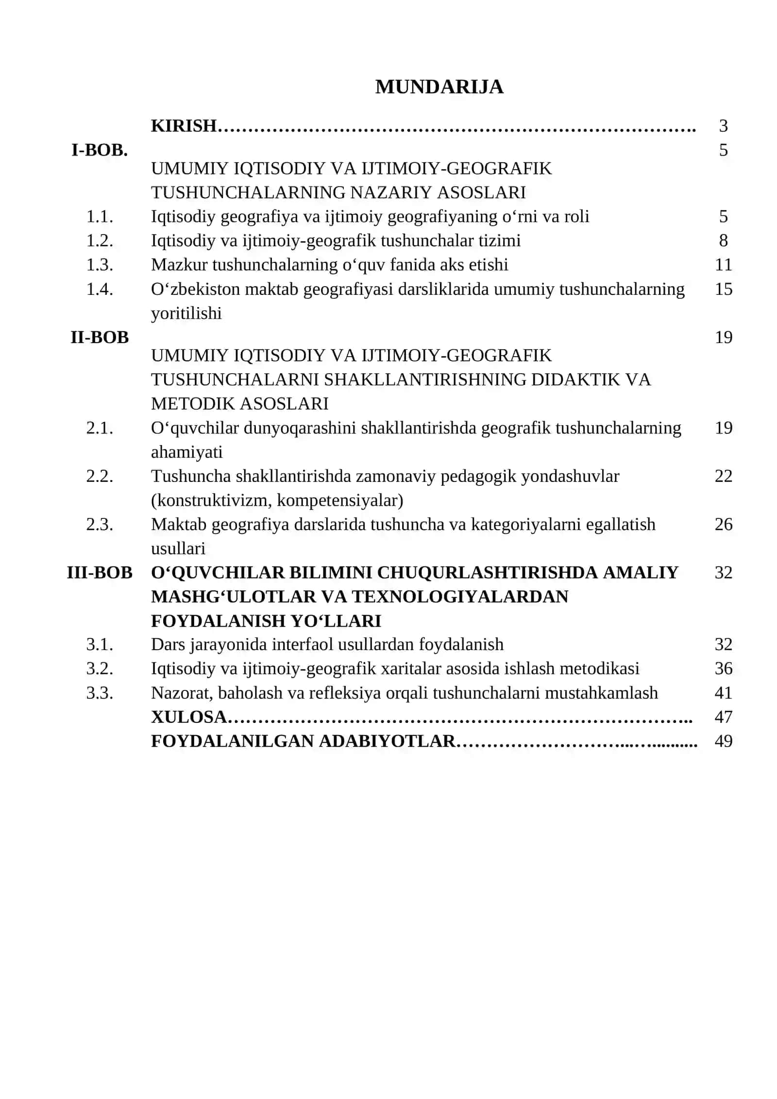 O`zbekiston iqtisodiy va ijtimoiy geografiyasi 2