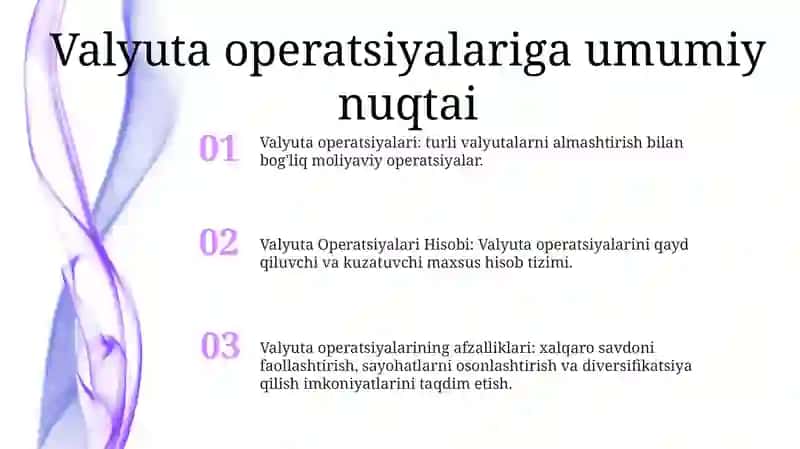 Valyuta Operatsiyalari Hisobi 2