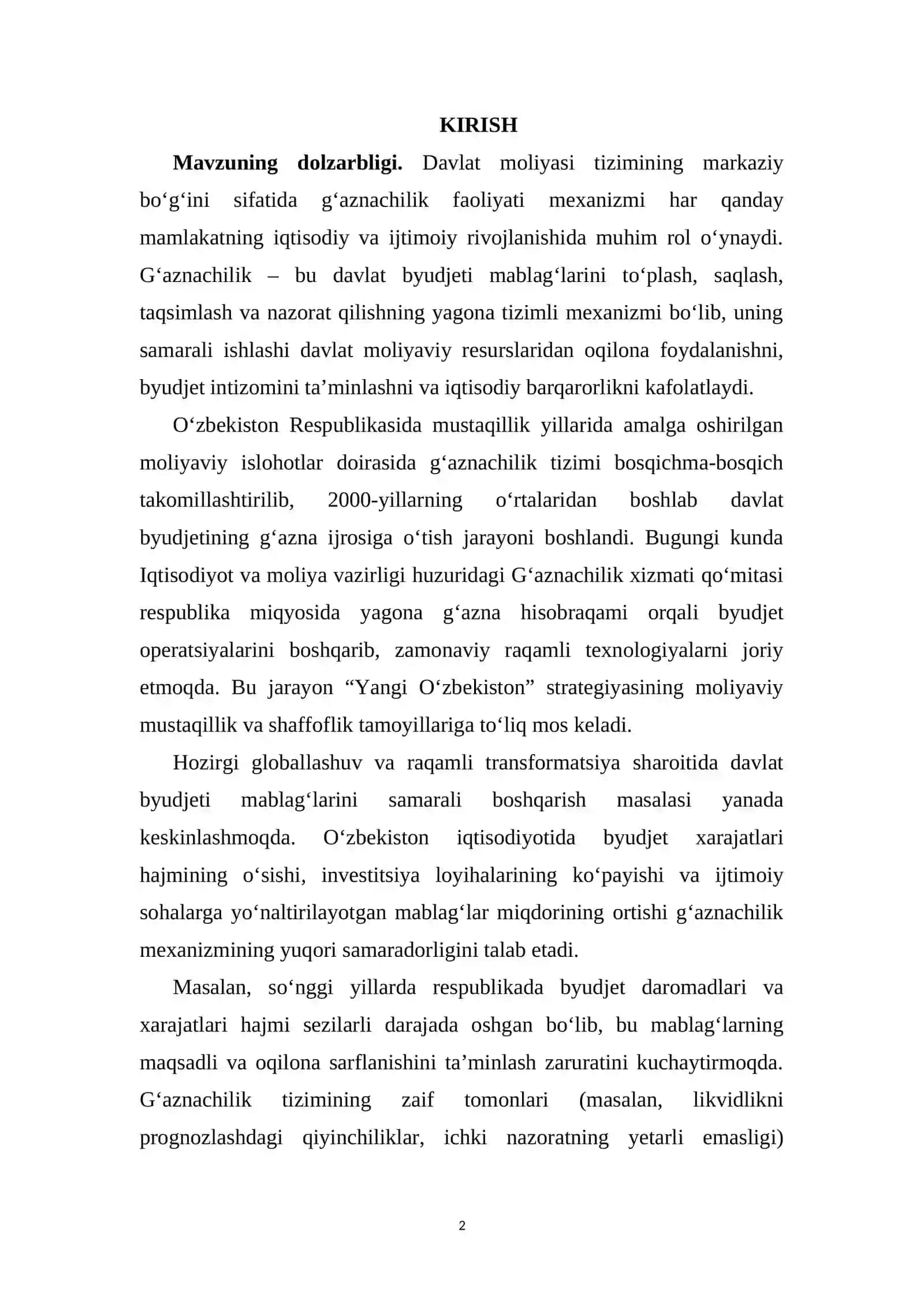 G‘AZNACHILIK FAOLIYATI MEXANIZMINING TASHKILIY-HUQUQIY ASOSLARI VA TAKOMILLASHTIRISH 2