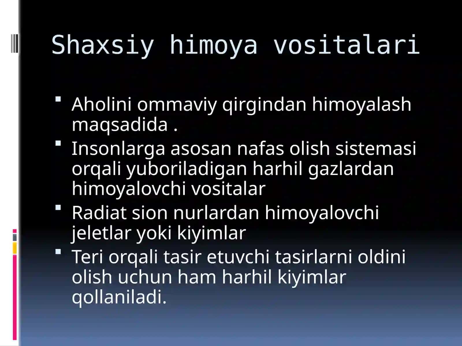 Shaxsiy himoya vositalari 2