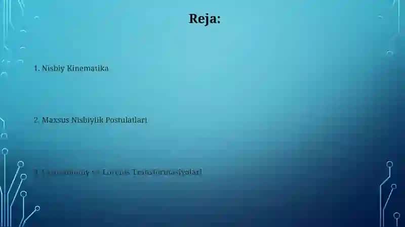 Relyativistik mexanika elementlari 2