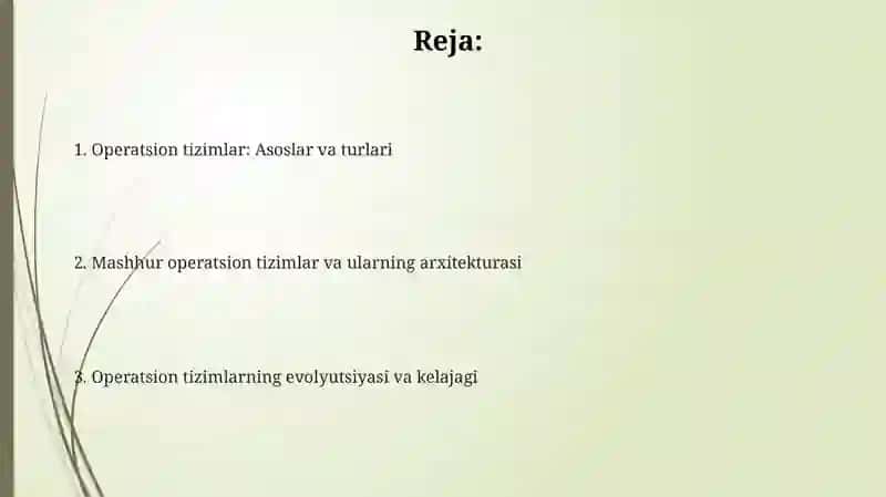 Operatsion tizimlar 2