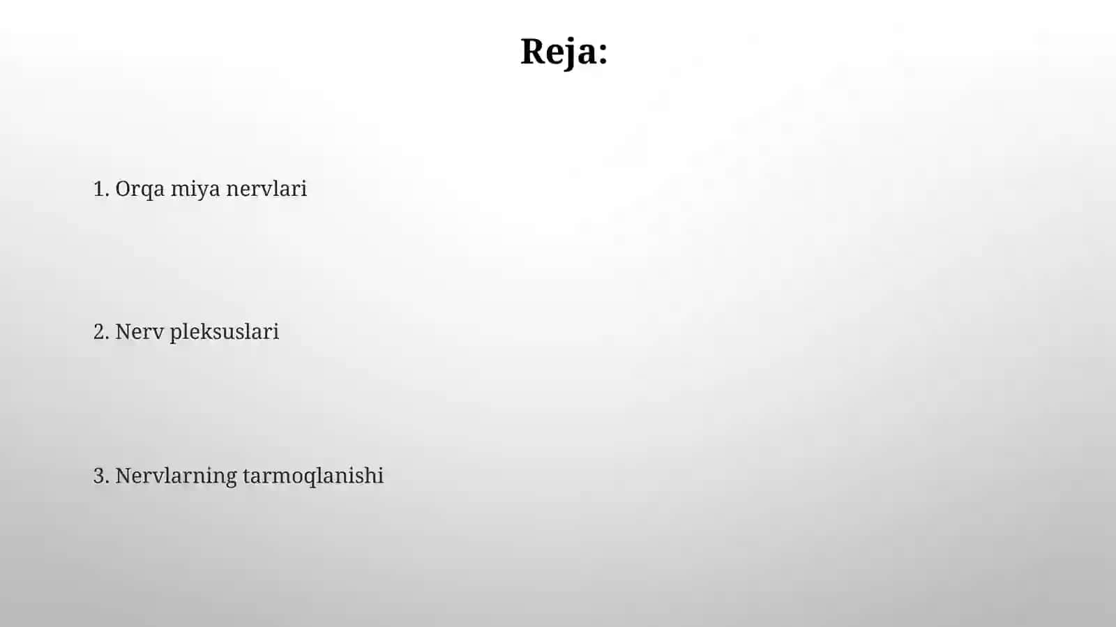 Orqa miya nervlari va ularning chigallari 2