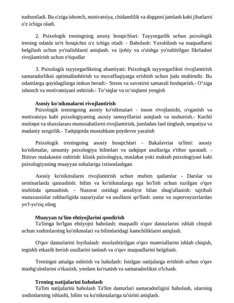 Psixologik Treningni Asosiy Bosqichlari Va Etaplari 2