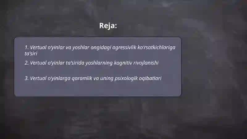 Vertual oʻyinlarning yoshlar ongiga ta'siri 2