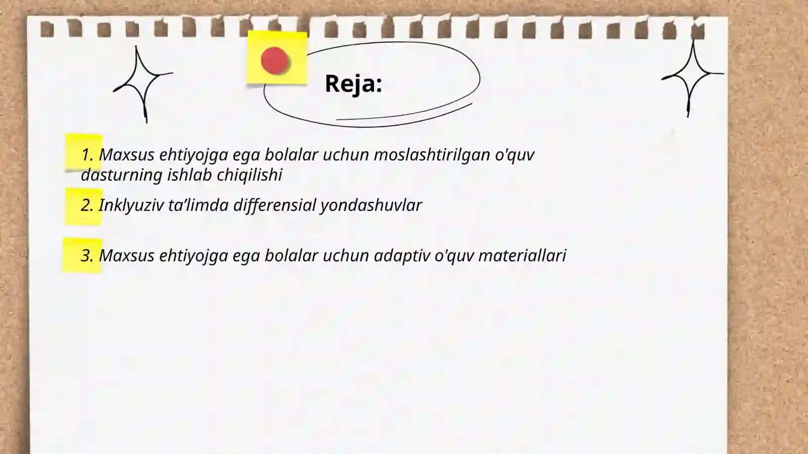 Maxsus ehtiyojga ega bolalarning o’ziga xos pedagogik yondashular 2