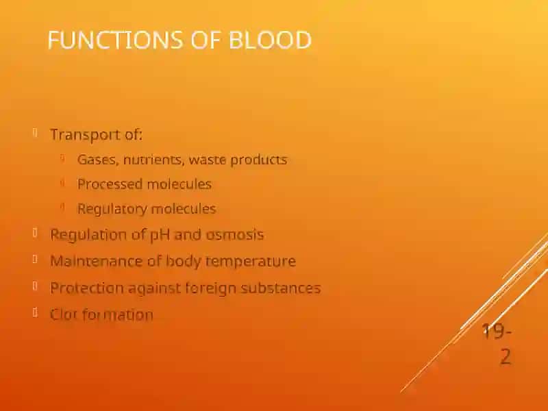 Cardiovascular System, blood 2