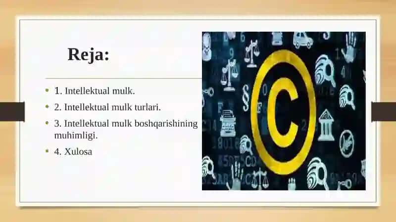 Intellektual mulkni boshqarish 2