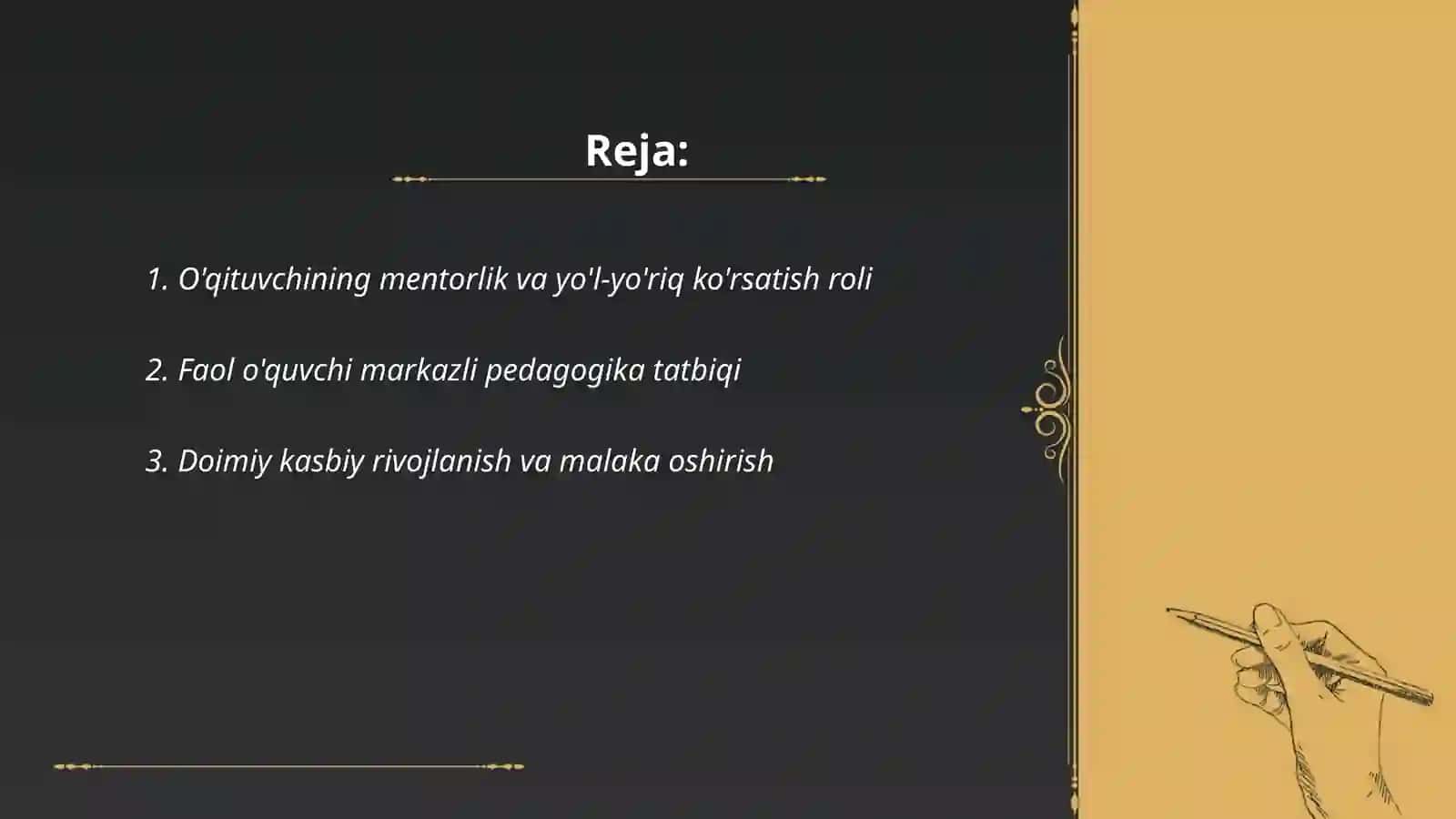 O'qituvchining mentorlik va yo'l-yo'riq ko'rsatish roli 2