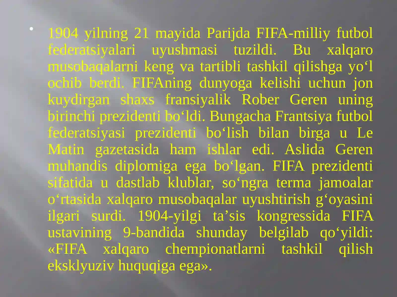 FIFA PREZIDENTLARI 2