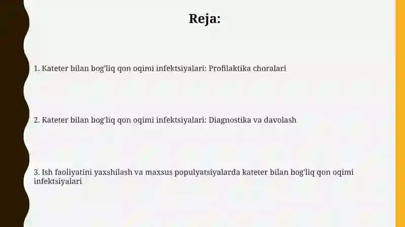 Kateter bilan bog'liq qon oqimi infektsiyalari 2
