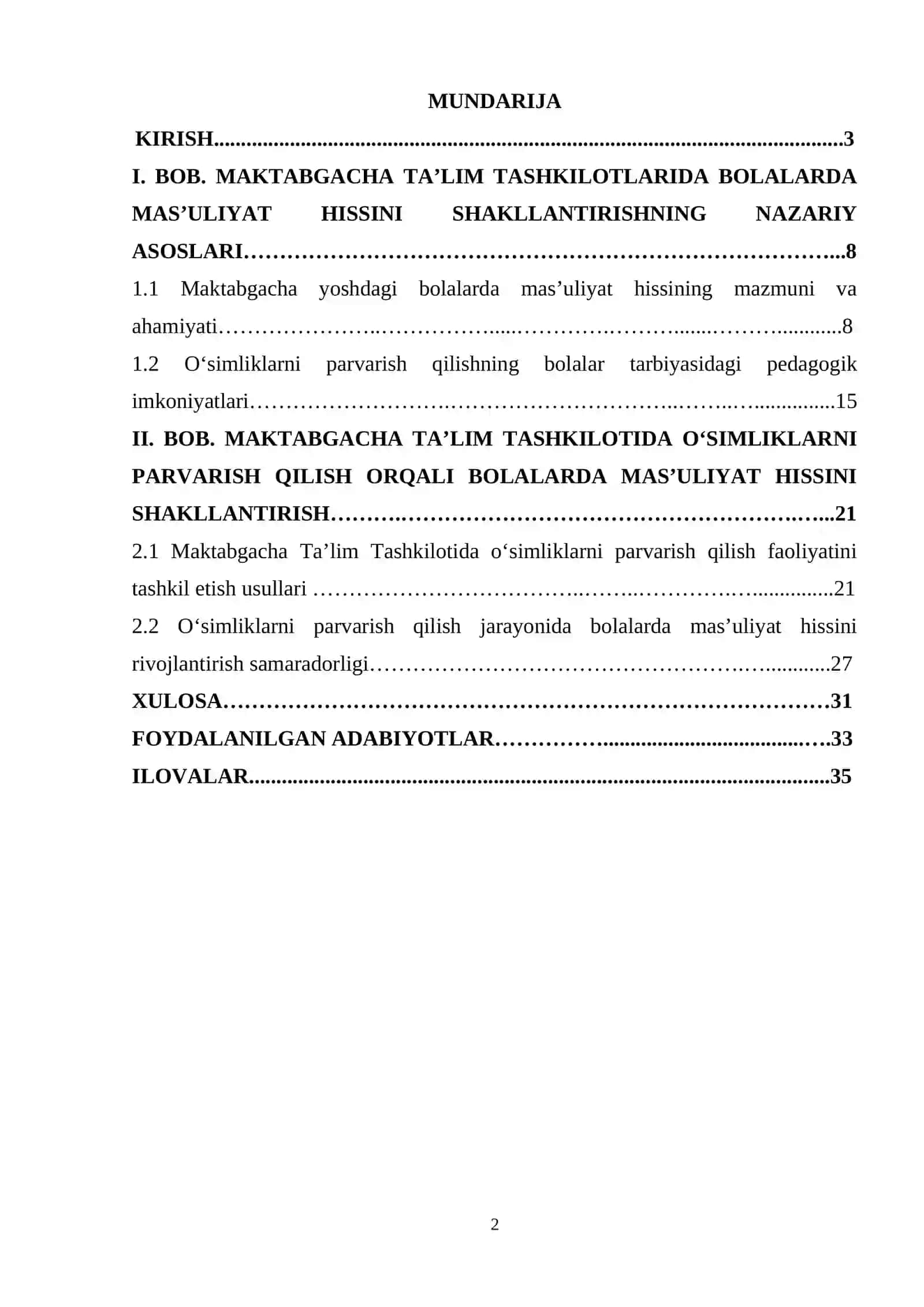 Maktabgacha ta’lim tashkilotida o‘simliklarni parvarish qilish orqali bolalarda mas’uliyat hissini shakllantirish 2