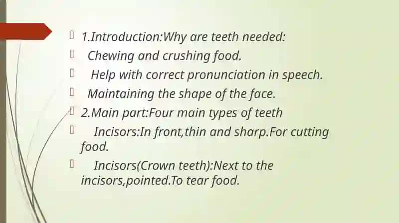 Types of Teeth 2