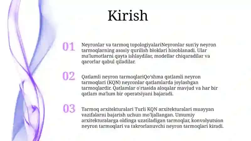 Ko'P Qatlamli Neyron To'Rlarining Turli Sxemalarini Tahlil Qilish 2