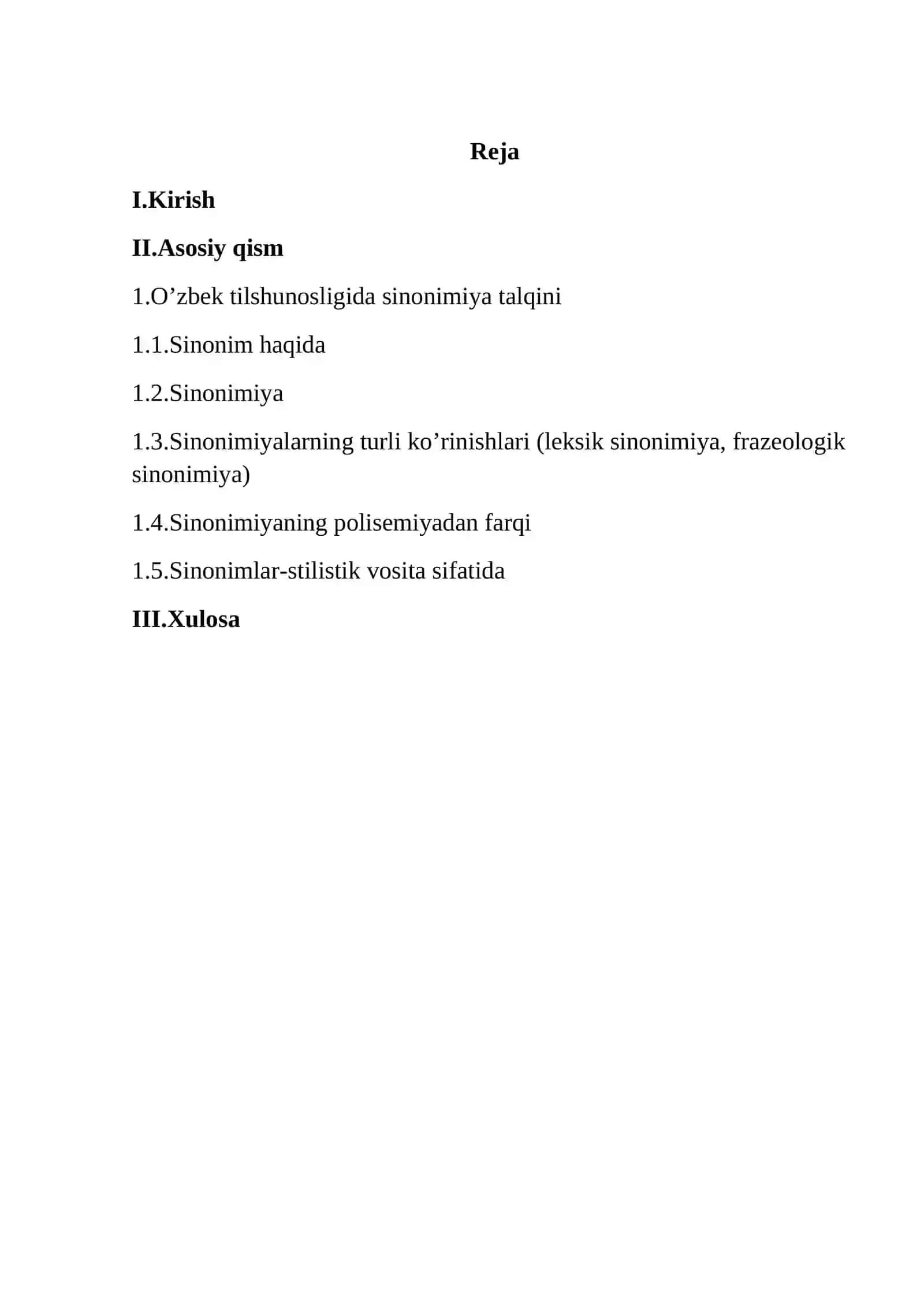 O'zbek tili ta'limi - Sinonimiya talqini 2