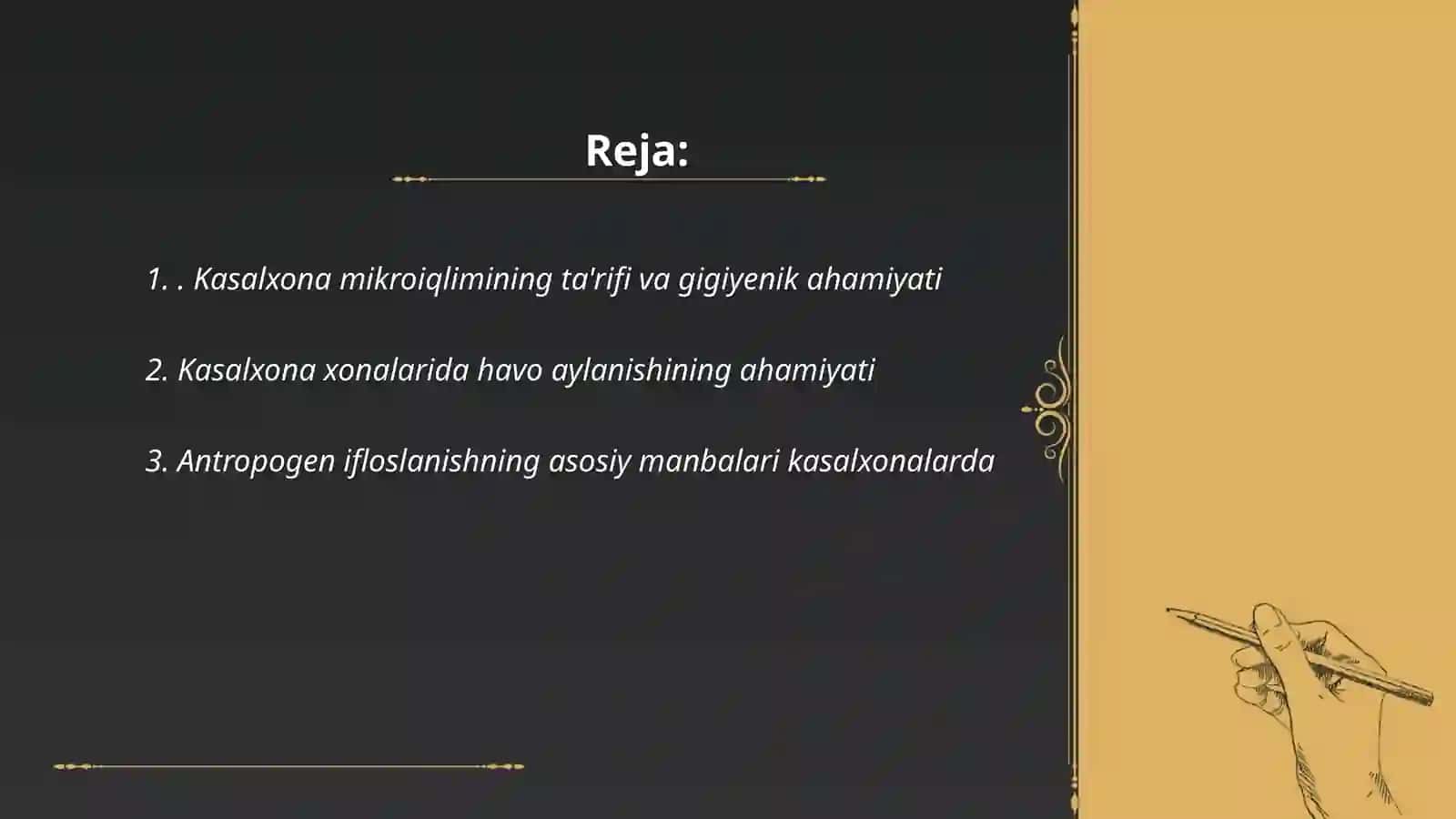 Kasalxona xonalari mikroiqlimining gigiyenik ahamiyati 2