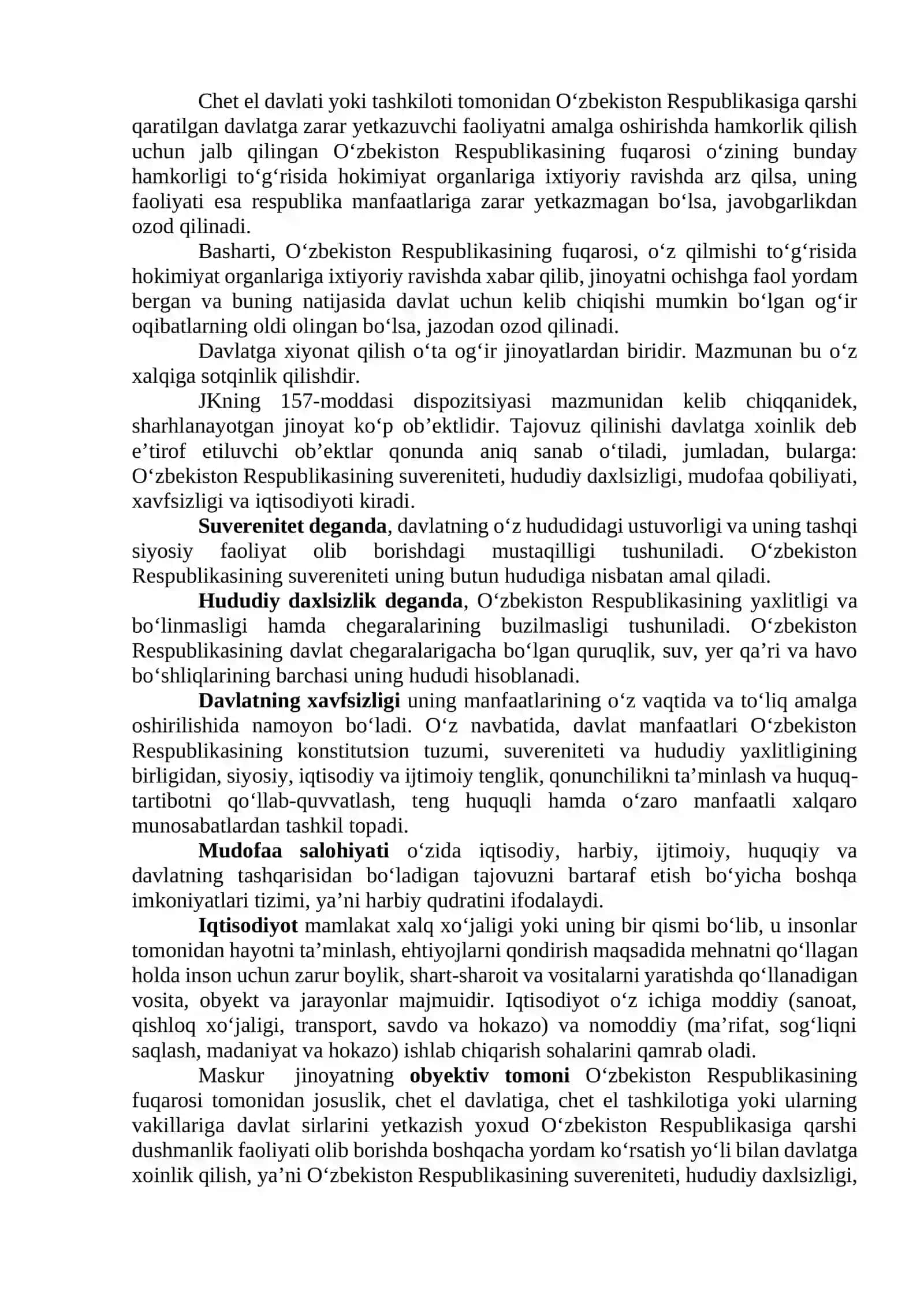 Tinchlik va insoniyatning xavfsizligiga qarshi jinoyatlaming tavsifi va turlari 2