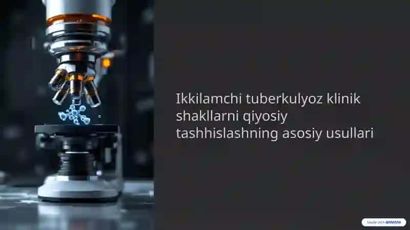 Ikkilamchi tuberkulyoz tashhisi usullari 2
