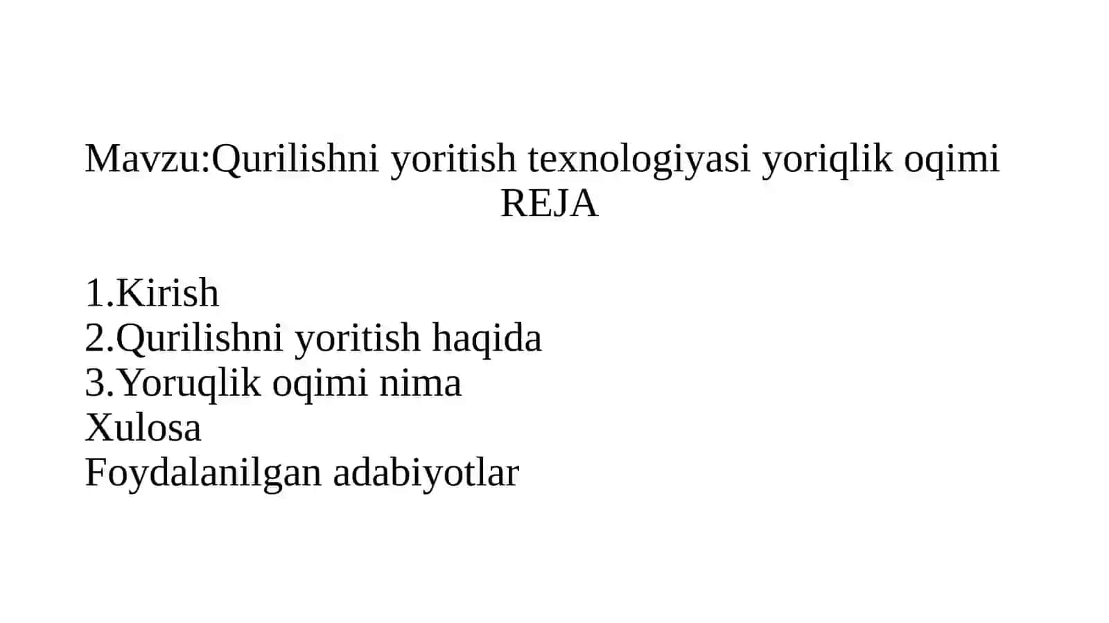 Qurilishni yoritish texnologiyasi yoriqlik oqimi 2