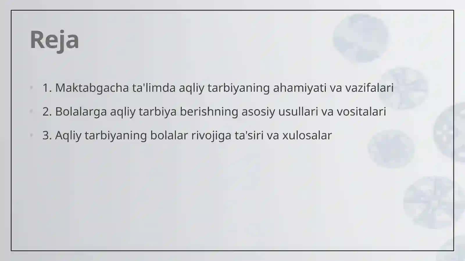 Maktabgacha ta'lim tashkilotida bolalarga aqliy tarbiya berish usullari 2