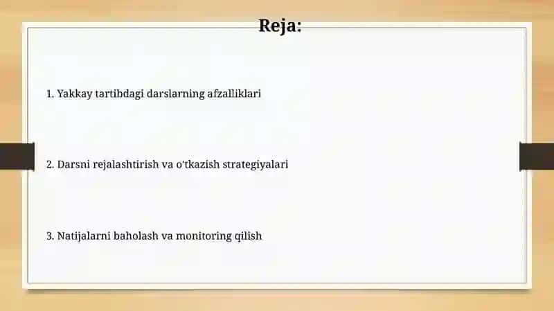 Ayrim o'quvchilar bilan yakka tartibda olib boriladigan mashg’ulotlar 2
