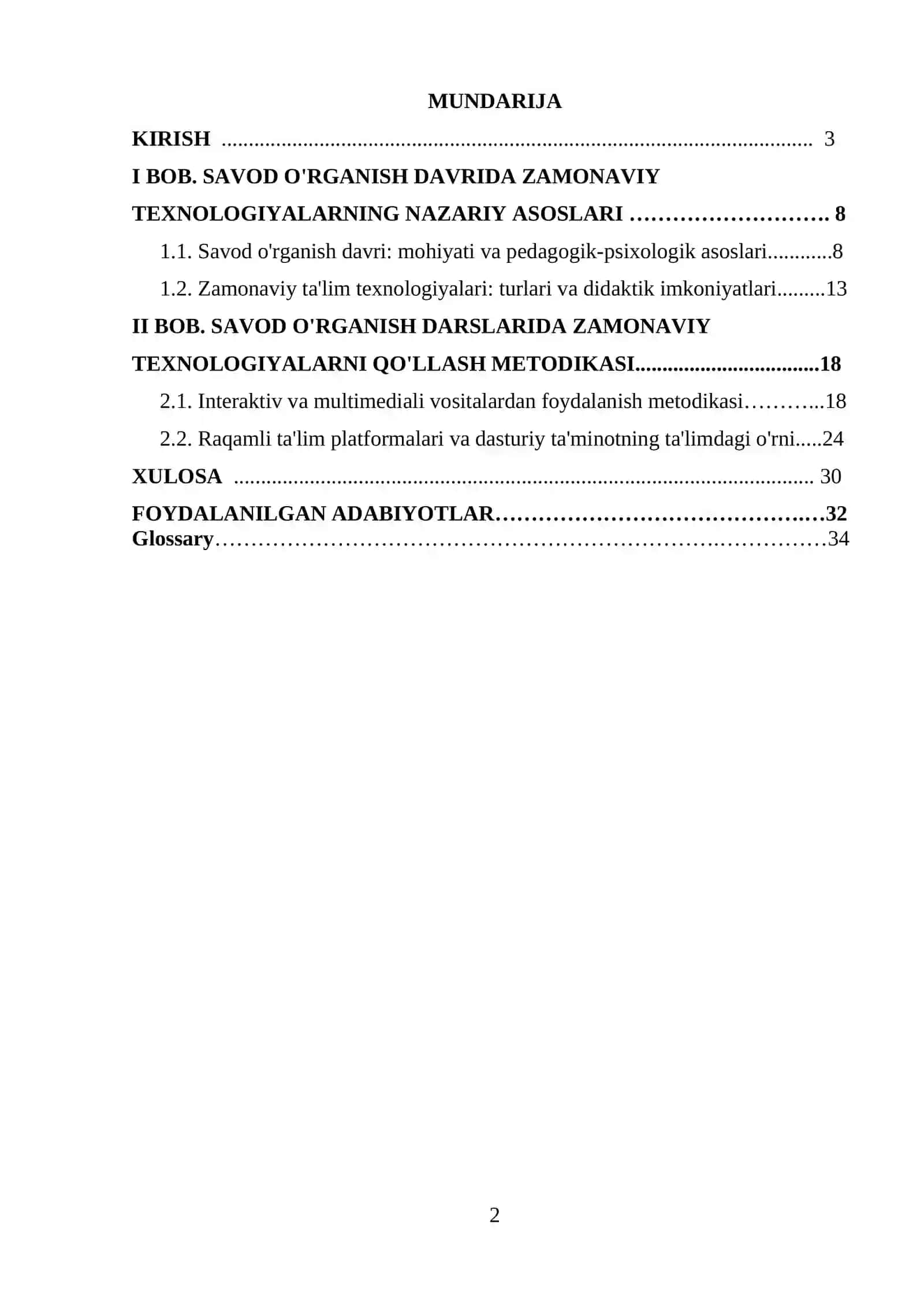 SAVOD O'RGANISH DAVRIDA O'QUVCHILARNI O'QITISHGA O'RGATISH JARAYONIDA ZAMONAVIY TEXNOLOGIYALARNING O'RNI 2