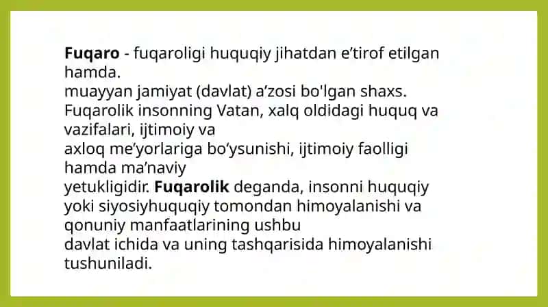Fuqarolik tarbiyasi. 2