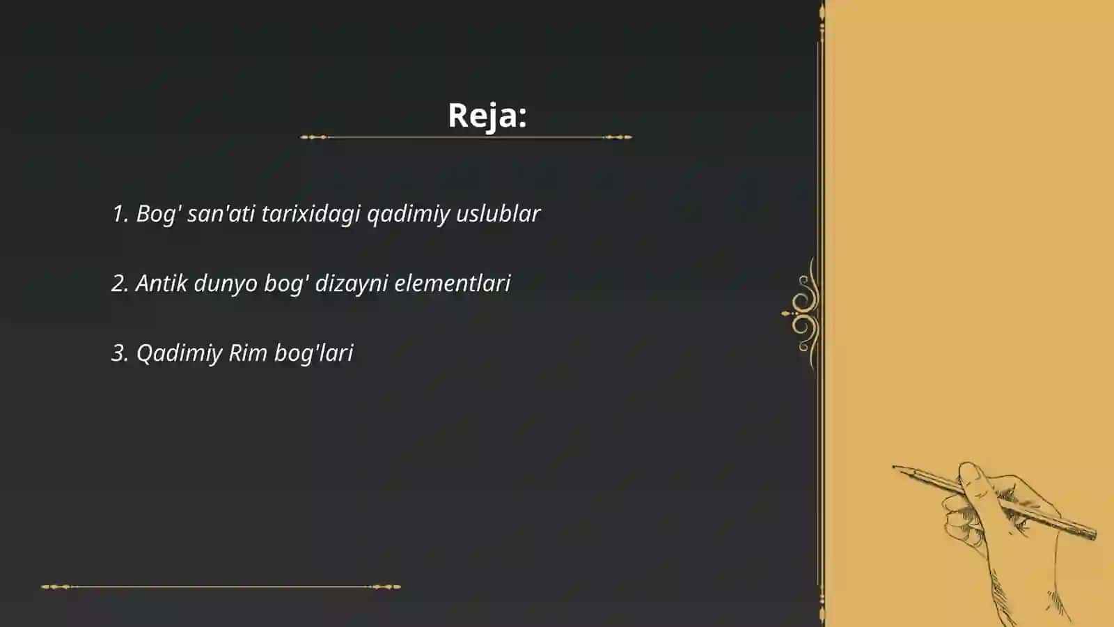 Antik va qadimiy dunyoning boğ park san'ati 2