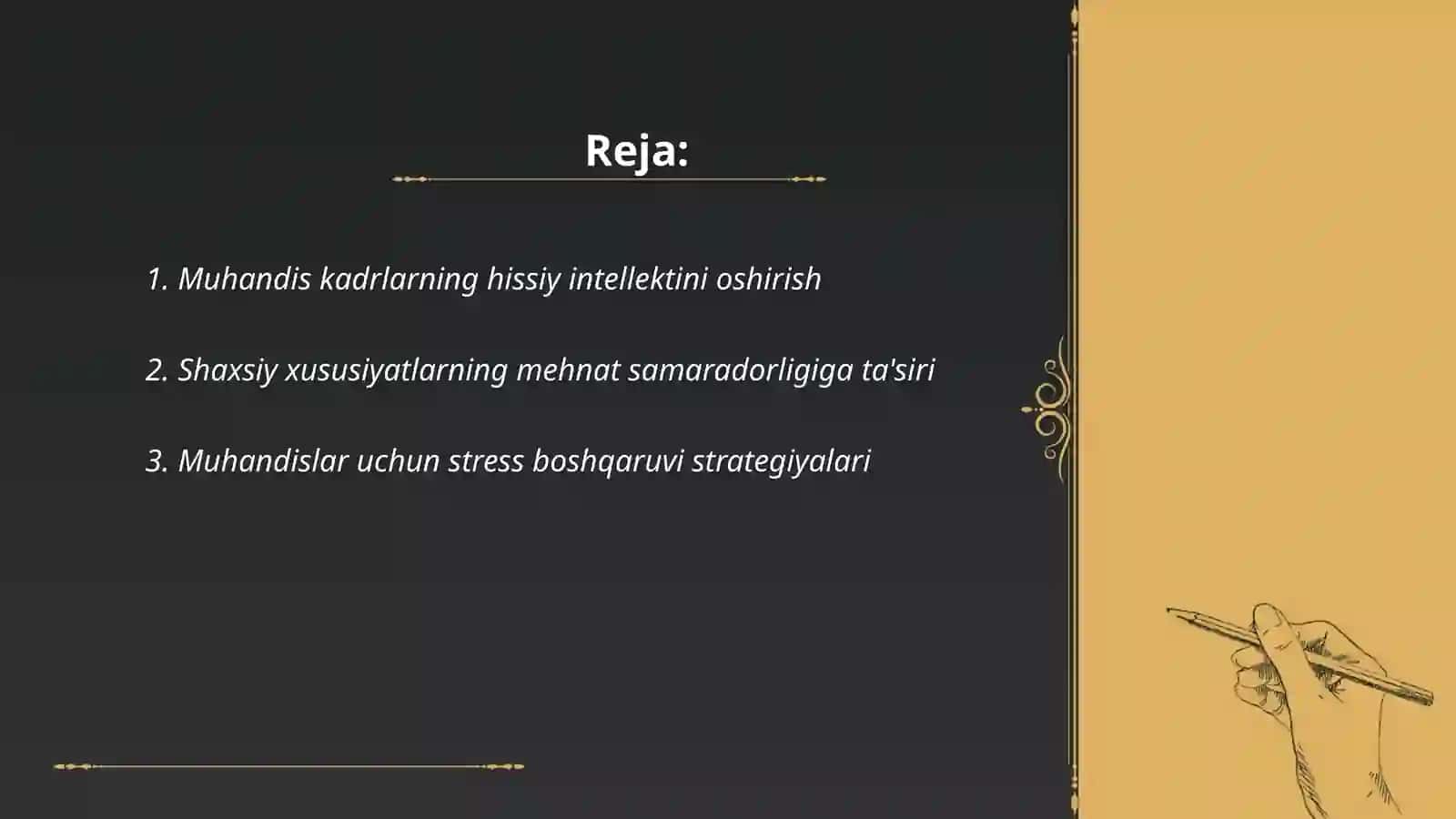 Muhandis kadrlar faoliyati samaradorligini oshirishda hissiy-irodaviy va shaxs xususiyatlarning o'rni 2