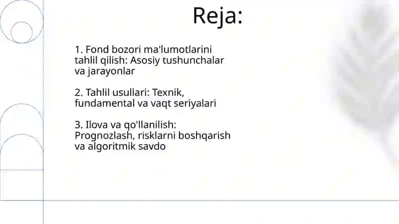 Aksiya bozori maʼlumotlar tahlili 2