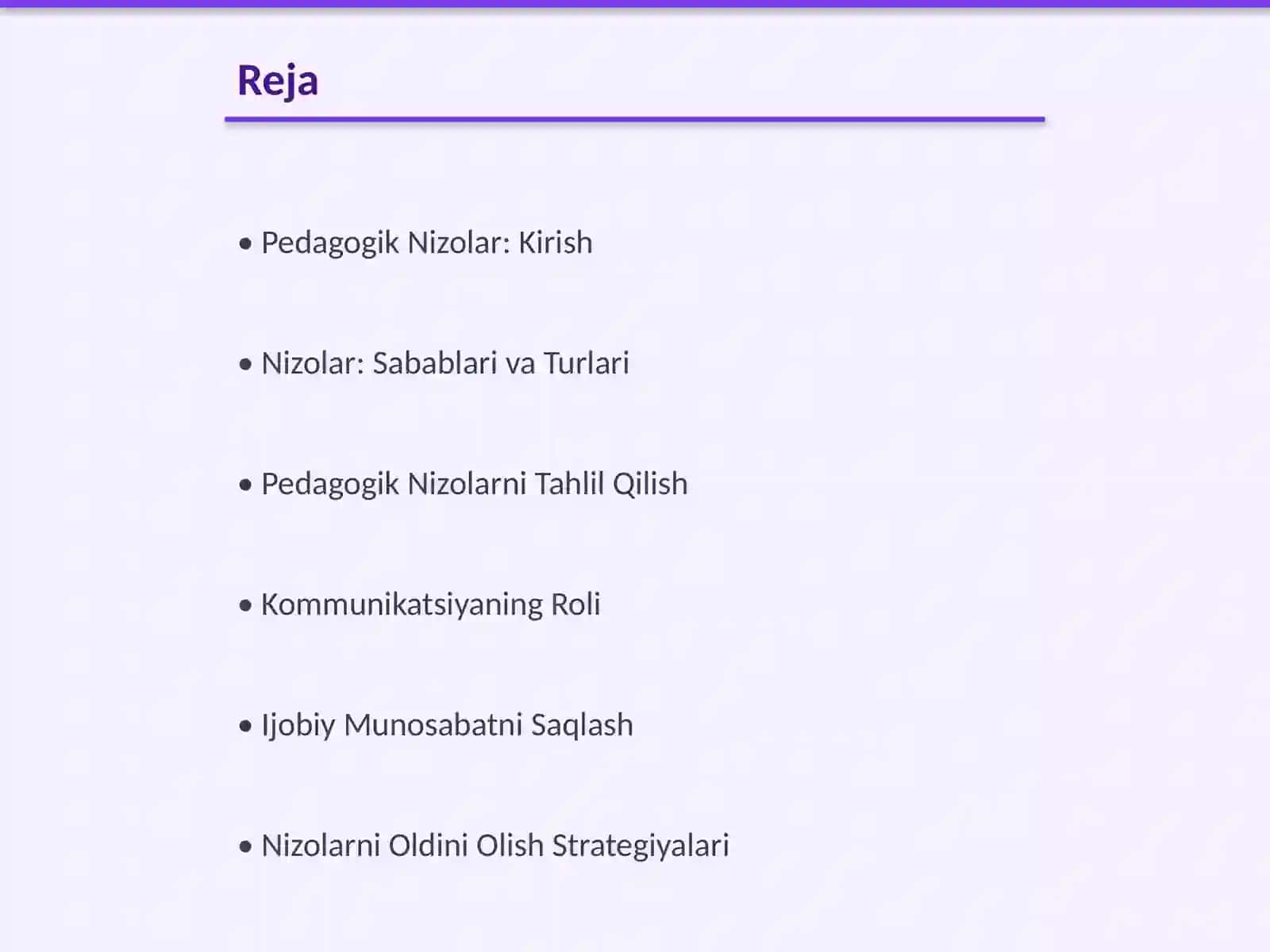 Pedagogik Mahorat: Nizolar va Ularni Bartaraf Etish 2