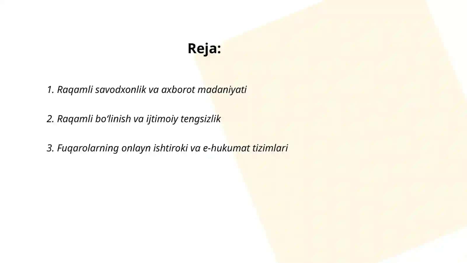 Raqamli savodxonlik va axborot madaniyati 2