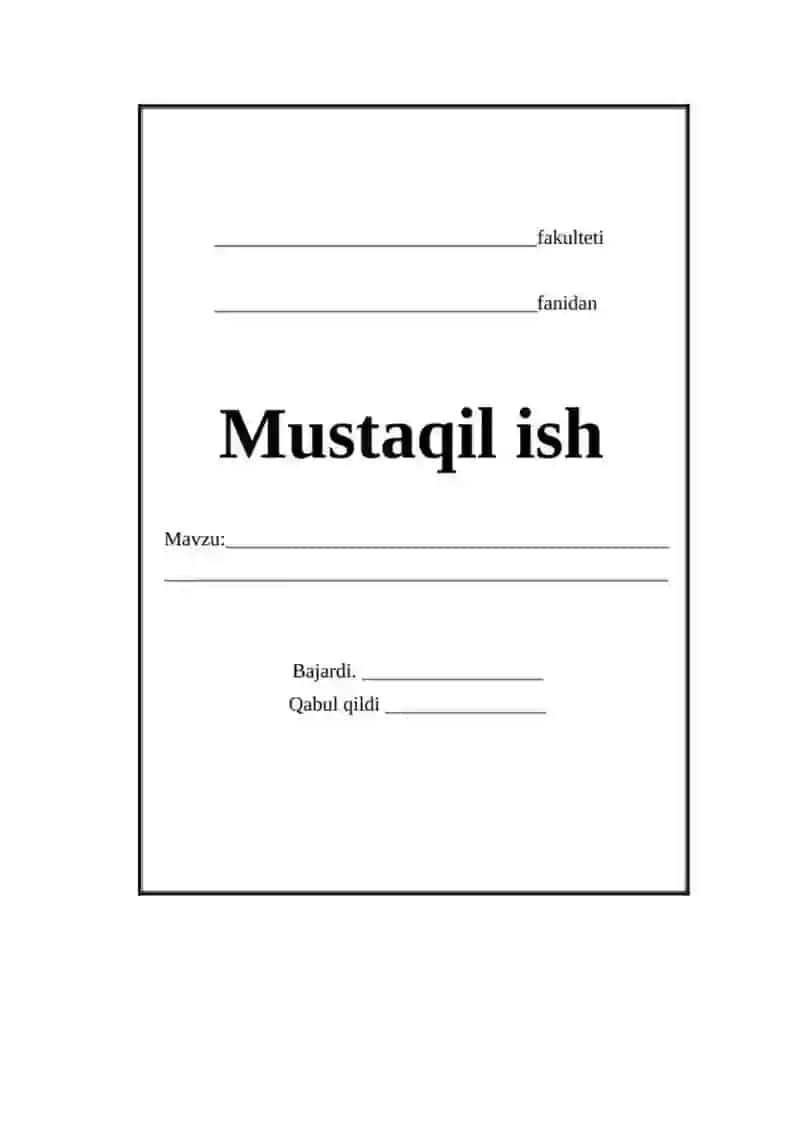 Sun'iy intelekt haqida mistaqil ish 2