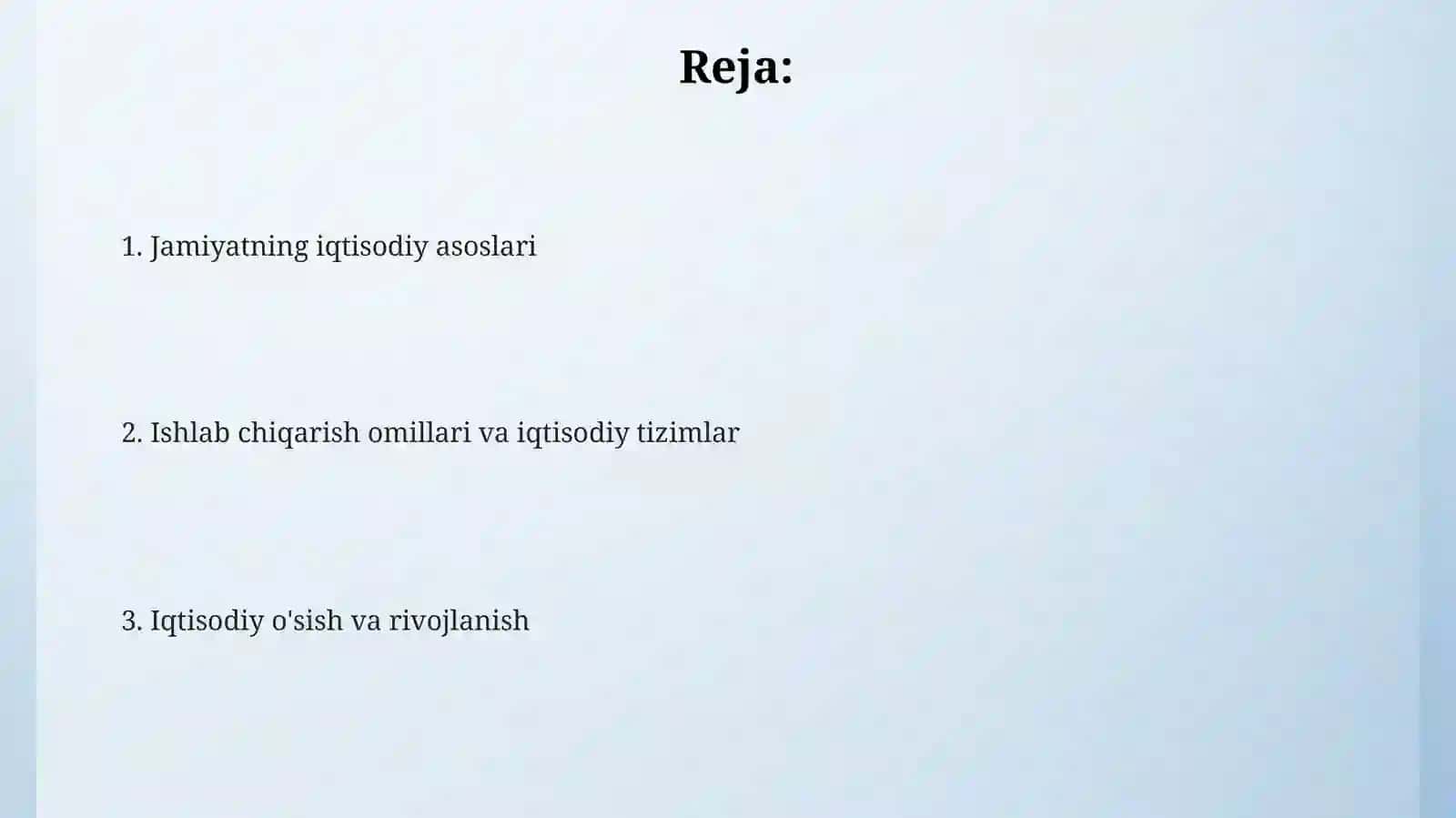 Jamiyatning iqtisodiy negizlari 2