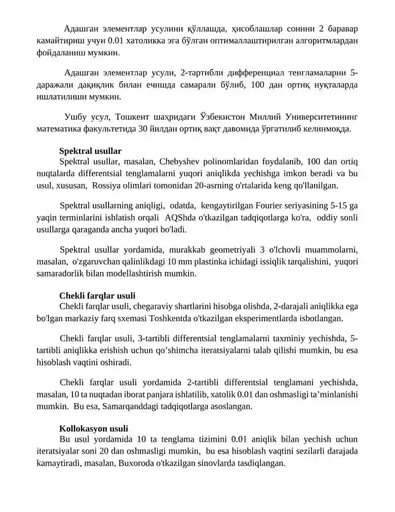 Differensial tenglamalarni taqribiy yechish usullari 2