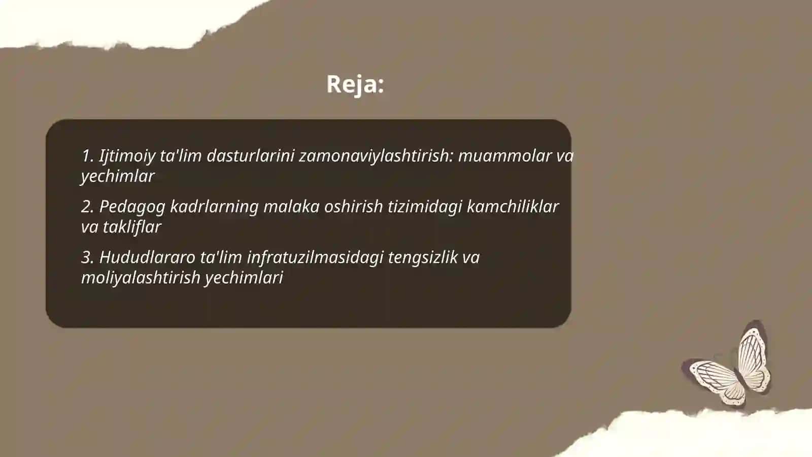 Ijtimoiy ta'lim sohasi, hozirgi kundagi muammo va yechimlari 2