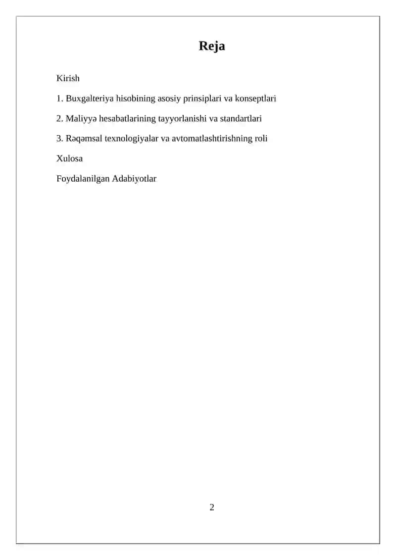 Banklarda Buxgalteriya Xisobini Tashkil Qilish 2